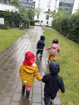 Spazieren im Regen